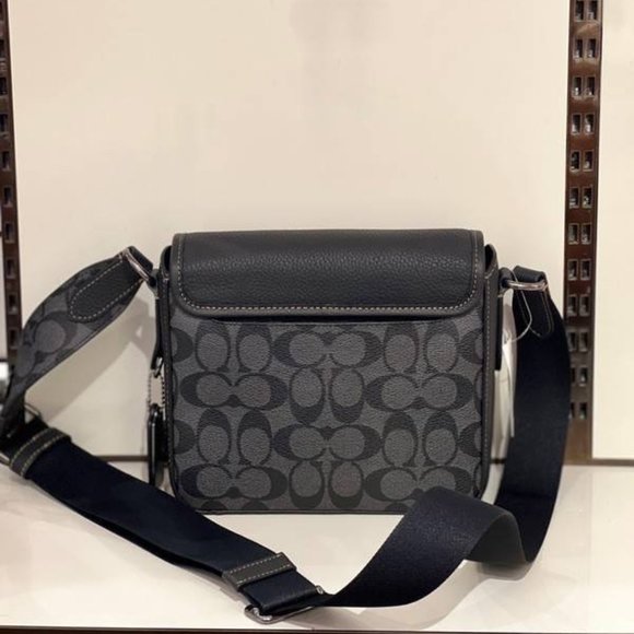 NWT Coach CC032 QBTUP Sullivan Flap Crossbody in Blocked Signature Canvas - Picture 3 of 15